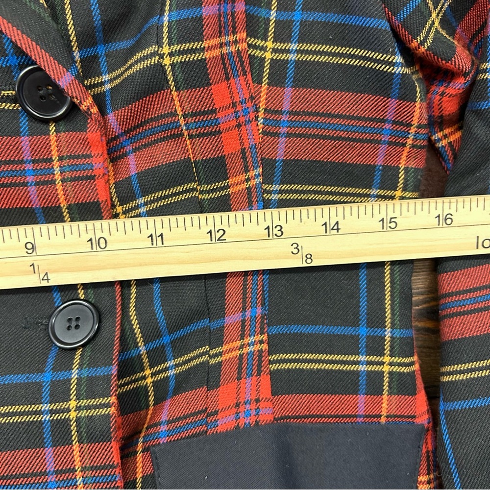 ASO CLUELESS 90s Rampage Tartan Plaid Preppy Grunge Cute Goth Heritage Blazer LG - Picture 11 of 13